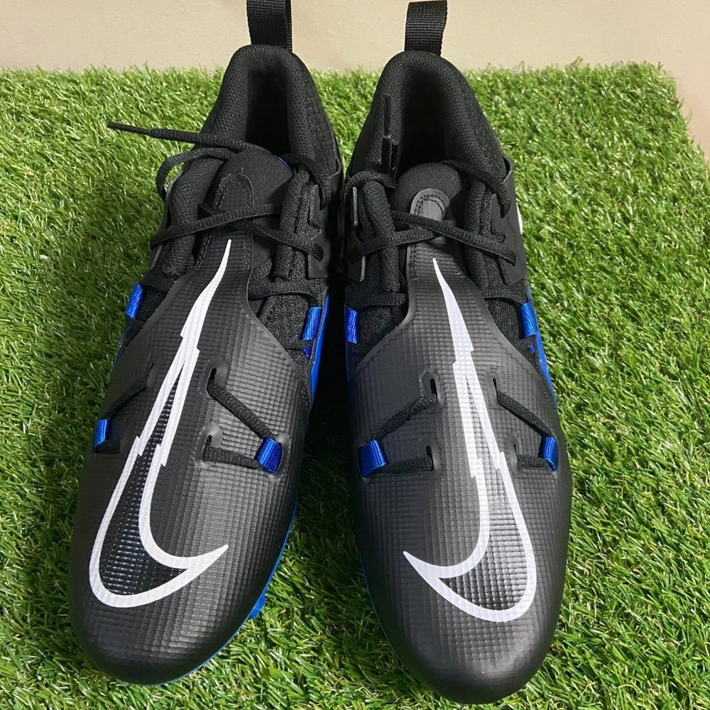 Nike Alpha Menace Pro 3 Blue/Black Football Cleats CT6649-007 Mens 11.5 NEW